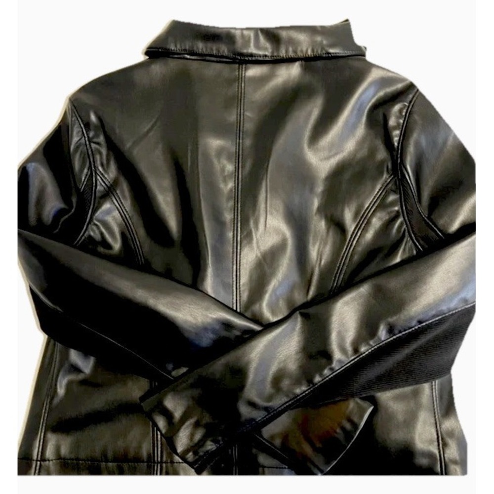 BLANK NYC Women's Black Moto Faux Leather Jacket Size M NWOT. *101 - Picture 11 of 16